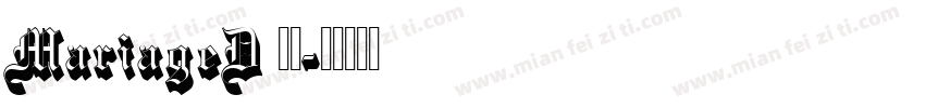 MariageD 常规字体转换